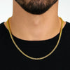 10 Pieces Wheat Necklace Gold Color Stainless Steel Wheat Chain Necklace for Men or Women Jewelry - Image 4