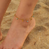 Summer Double Layer Design Shell Pendant Anklet For Women Beach Stone Tassel Stainless Steel Bracelet Jewelry - Image 1