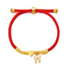Stainless Steel Gold Color Heart A-Z Initial Letter Bracelet Men Luck Red Rope Charm Bracelet For Women Men Jewelry Gift - Image 16