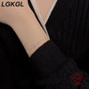 Silver Plated 18-Karat Gold Four-Leaf Clover Full Star Bracelet Simple Zircon Silver Women's Commute - Image 6