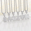 A-Z Silver Color Zircon Letter Initial Necklace Crystal Letter Necklace for Party Birthday Jewelry Gift - Image 1