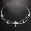 Stonefans Crown Double Pendant Tiara for Wedding Bride Headband Women Rhinestone Hair Chain Accessories Aesthetic Ethiopian Gift