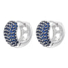 Brass Material Classic Golden Plated Punk Hip Hop Earrings Round Multi Color Set Aaacz Stone Couple Earrings - Image 11