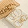 Eight-Pair Hoop Earring Set in Gold-Tone or Silver-Tone - Image 3