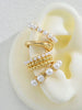 4pcs Exaggerated Vintage Coin Pearl Waterdrop Wide Clip-On Earrings Set For Women Vacation Date Daily Party Jewelry Gift - Image 5