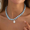 Colorful Acrylic Bead Necklace with Irregular Pearl-Style Pendant - Image 13