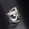 Hindu Yoga Om Open Ring For Women Stainless Steel Hollow Adjustable Indian Classic Spiritual Amulet Jewelry Gift - Image 4