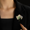 Zircon Maple Leaf Brooches for Women Rhinestone Plant Corsage Dress Jacket Accessories Party Jewelry - Image 6