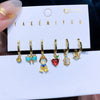 Multicolor Cubic Zircon Fairy Tale Dangle Earrings Set Women Girls Party Gift Jewelry - Image 8