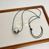 Minimalist Metal Geometric Ball Pendant Necklace for Women Design Sweater Chain Accessories - Image 9
