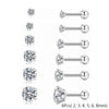 Stainless Steel Screw-Back Piercing Stud Set with 2 mm to 8 mm Details - Image 9