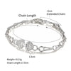 XP Jewelry Zircon Bracelet For Women Jewelry White Gold Plated Eco Friendly - Image 12