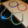 Colorful Rhinestone Choker Necklace with Multiple Color Options - Image 18