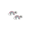 316L Stainless Steel Flat-Back Cartilage Stud Set with Heart Flower Butterfly and Cat Designs - Image 8