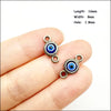 Palm Oval Flower Connectors Antique Silver Plated Blue Resin Eyes For Bracelets Charms Making Jewelry Hcjbab - Image 5