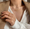 Simple Double Layer Star Moon Charm Necklace Delicate Clavicle Chain Zircon Necklace For Women Jewelry - Image 10
