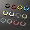 10Pcs Colorful Resin Hoop Earrings Cute Tiny Earrings For Women Girls Simple Versatile Ear Buckle Jewelry Accessories Gifts - Image 3