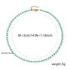 1pc 304 Stainless Steel Necklace Multicolor Faceted Quartz Crystal Beaded Chain Necklace Choker Jewelry For Women Gift - Image 9