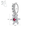 ZS 1PC Butterfly Leaf Moon Shape Nose Piercing Silver Color Septum Ring Stainless Steel Nose Clicker Cartilage Piercing 20G - Image 20