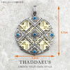 Magic Amulet Mythical Aztec Tiger Chakra Asian Ornaments Compass Africa Pendant Jewelry Silver Gift For Woman Men - Image 10