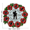 Poppy Flower Flag Metal Soft Enamel Lapel Badge Pins Brooches - Image 7