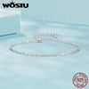 Silver Simple Paper Clip Chain Bracelet For Women Stylish Stacking Links Casual Party Jewelry Gift - Image 4