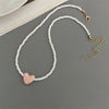 Korean Ceramics Love Heart Choker Necklace for Women Girl Colorful Neck Jewelry - Image 8
