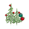 Christmas Sparkling Crystal Botanical Brooch Rhinestone Pearl Christmas Tree Pin Men and Women Accessories Holiday Gift - Image 16