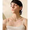 Natural Freshwater Pearls Stainless Steel Beads Gold Color Necklace Women Handmade Jewelry Gift - Image 2