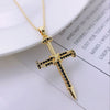 Men Women Hip Hop Zircon Cross Shiny Pendant Stainless Steel Necklace Charm Bling Necklaces Jewelry Gifts - Image 12