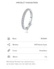 Silver Classic Sparkling Zircon Wedding Engagement Band Promise Bridal Ring For Women Jewelry Gift - Image 12