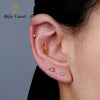 Titanium 16G Tulip Flower Cartilage Earring Dainty Leaf Climber Labret Helix Tragus Conch Stud Piercing - Image 4
