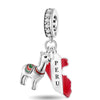 Lastfire Silver Alpaca Rainbow Global Travel Plan Charms Bracelet Bangle Making Gift Jewelry - Image 7