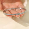 Zakol Stainless Steel Cuff Bracelet Bangles for Women Smooth Metal Openable Bracelets Jewelry Gift - Image 13