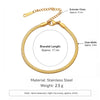 5Pcs Stackable Bracelets Women Stainless Steel Gold Plated Box/Paperclip/Beaded Link Chain Bracelet Jewelry - Image 8
