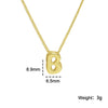 Tiny Gold Color Bubble Balloon Initial Letters Charms Chocker Necklaces for Women Single Alphabet Chains Personalized Jewelry - Image 33