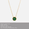 Stainless Steel Birthstone Pendant Necklace with 38 cm Chain and 5 cm Extension - Image 16
