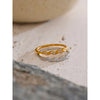Arrivals Stainless Steel Zirconia Wave Shape Thin Finger Ring Pvd Plated Minimalist Chic Jewelry Gift - Image 4