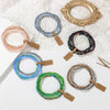 Faceted Glass Bead Stretch Bracelet in Multiple Colors - Image 4