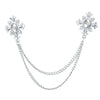Tassel Crystal Cross Chain Brooch Women's Shirt Collar Pins and Brooches Personality Lapel Pin Buckle Women Accessories - Image 15