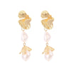 Exaggerated Irregular Alloy Leaves Drop Earrings Baroque Imitation Treasure Earring For Women Jewelry Accessories - Image 6