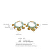 Acrylic Resin Square Heart Sun Flower Drop Charm Hoop Earrings Stainless Steel Handmade Sweet Y2K Jewelry - Image 6