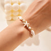 Shell and Starfish Charm Bracelet with Adjustable Rope Detail - Image 37