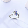 Silver Open Ring For Woman Flying Dragon Design Party Birthday Jewelry Gift - Image 3