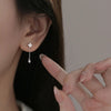 Silver Color Inlaid Zircon Clover Tassel Earrings For Women Delicate Chain Pendant Earring Party Jewelry Accessories Gifts - Image 3