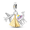 Charms Silver Travel Rome Paris Italy Plane Dangle Charms Fit Pan Bracelet Beads Making Pendants Jewelry - Image 25