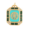 Enamel Sun Moon Rainbow Compass Charm Pendant, Gold Plated Jewelry Accessories for Bracelets Necklaces Making - Image 18