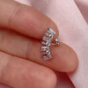 Adjustable Ear Cuff No Piercing with Cubic Zirconia Butterfly and Flower Designs - Image 37