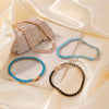 (19 cm 17 cm x 4 mm) Gold Plated Multiple Colors Powder Zirconia Bracelet For Women Jewelry - Image 5