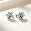 Silver and Compact Star Moon Heart-Shaped Snowflake Zircon Earrings for Women Minimalist Engagement Party Jewelry - Image 15